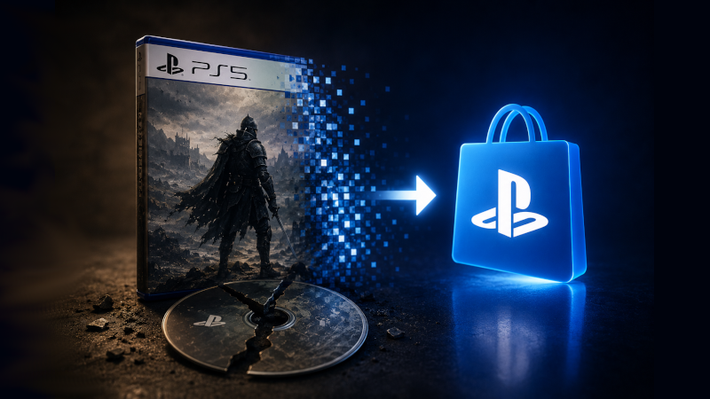 Sony confirma el fin del formato físico en PlayStation: los nuevos juegos serán exclusivamente digitales desde 2028